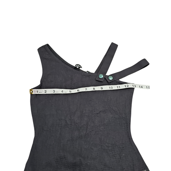 Koral Textured Bodysuit Small Black - Picture 3 of 6